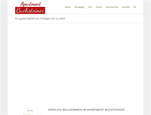 Tablet Screenshot of apartment-buchsteiner.com